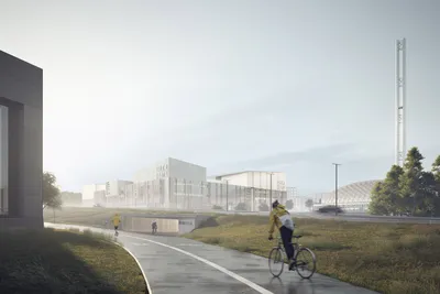 Picture of the astro logo against space